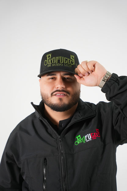 Prófugos Camo/Verde/Negro Snapback