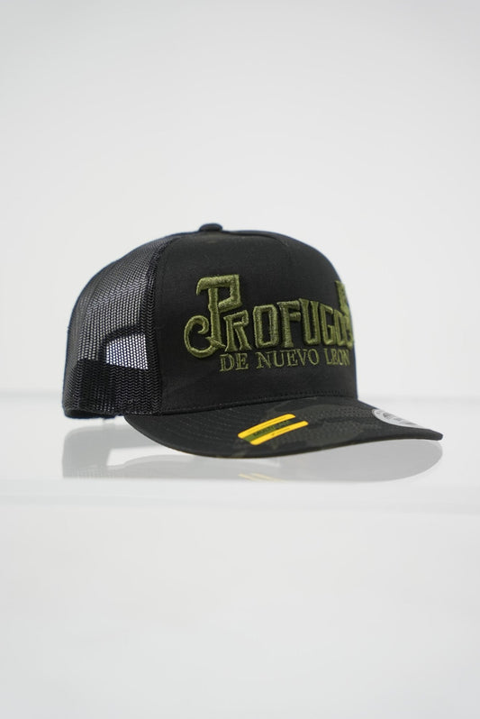 Prófugos Camo/Verde/Negro Snapback