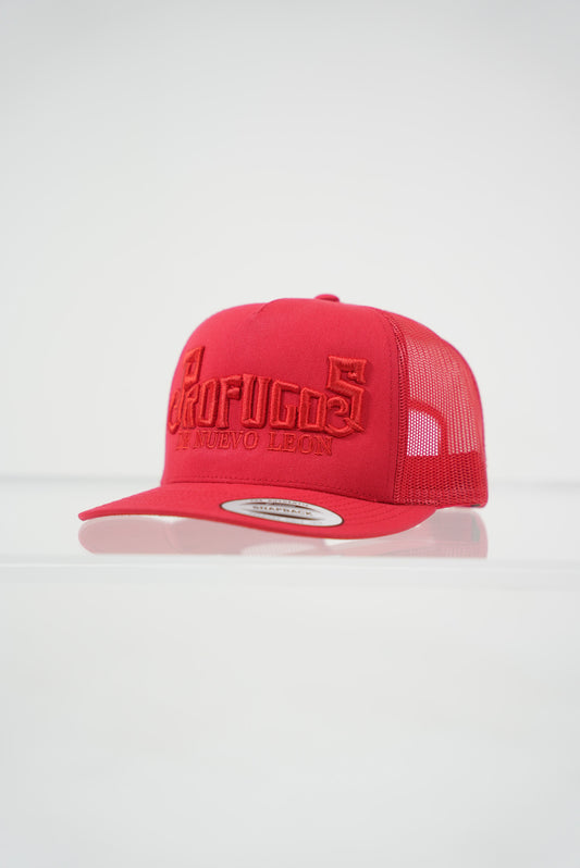 Gorra snapback roja/roja de Prófugos